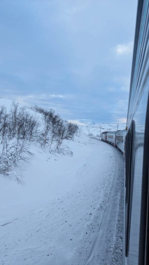 Ligne de train Abisko - Narvik  ©Etpourtantelletourne.fr
