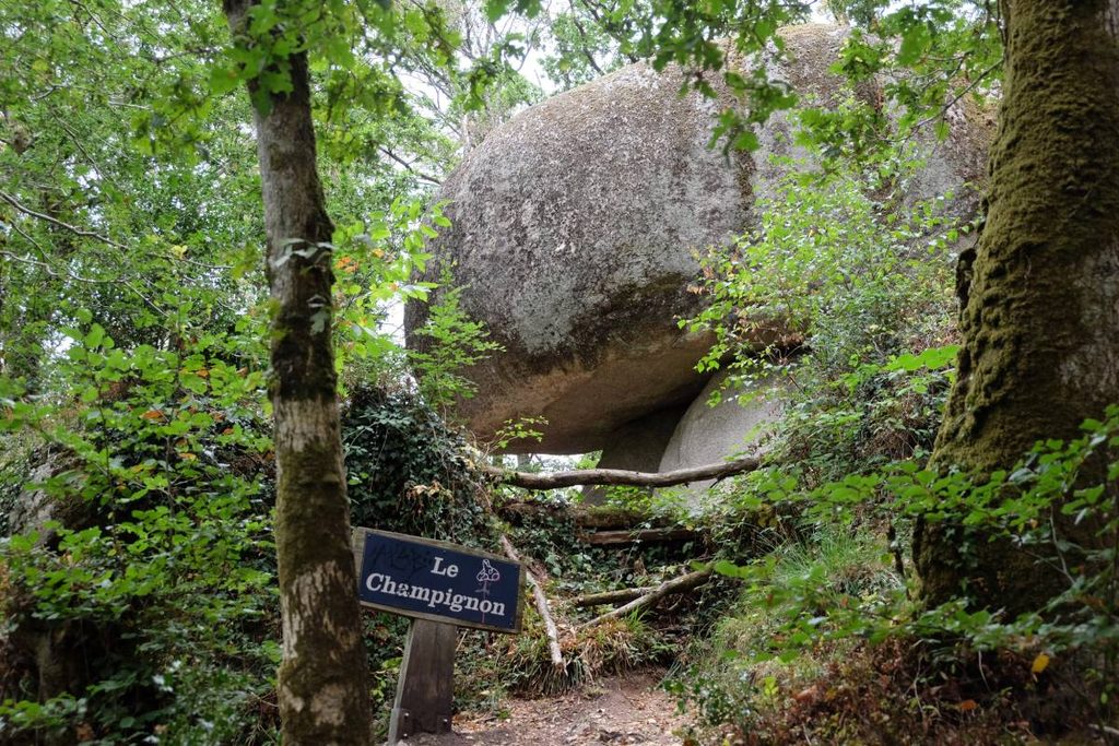 4 jours en van et en famille en Bretagne : forêt de Huelgoat - rocher champignon ©Etpourtantelletourne.fr